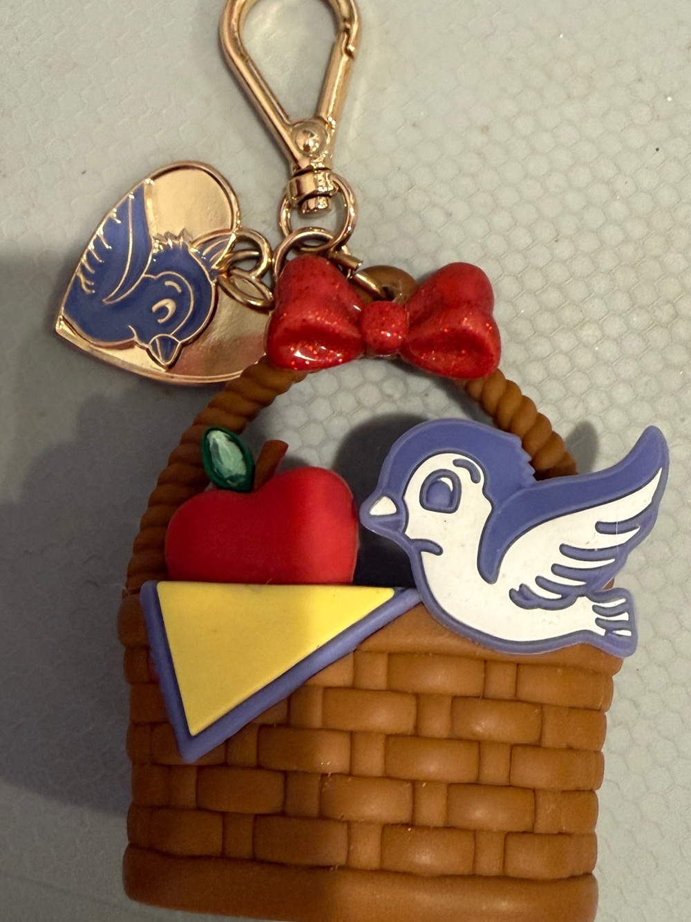 Bath & Body Works Disney Snow White Blue Bird & Basket Hand Sanitizer Holder